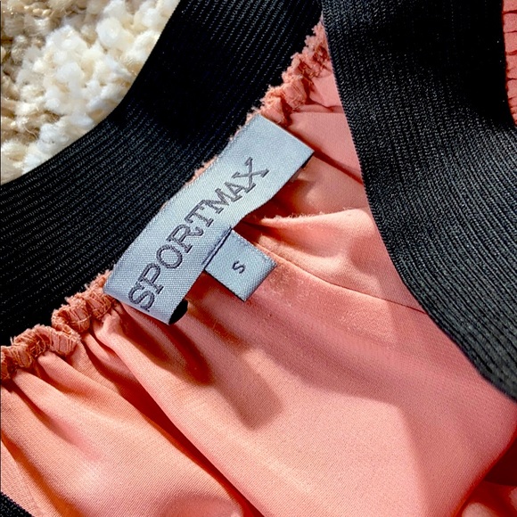 Sportmax satin blush pink long pleat skirt (S) - Picture 2 of 3